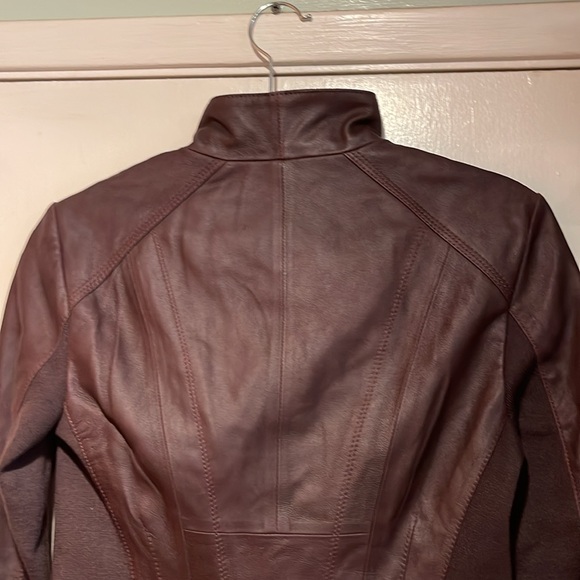 Andrew Marc Women's Asymmetrical Leather Jacket - Small - Picture 9 of 15